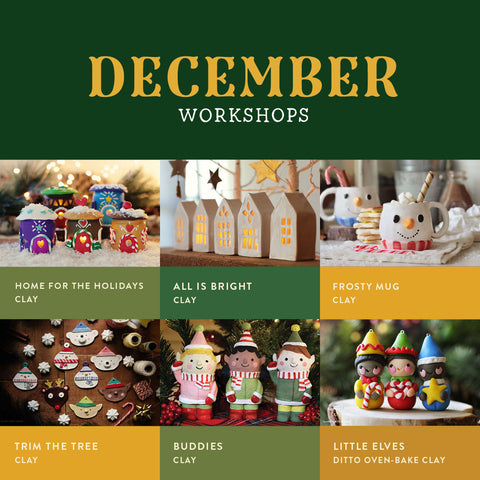 december workshops 🎄